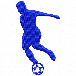 Sports Silhouette Embroidery Design 5